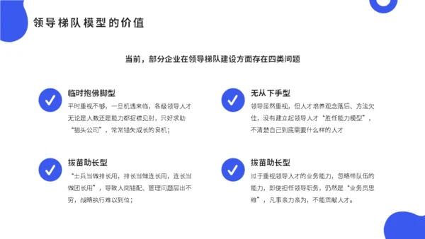 公司会议领导梯队建设培训蓝色通用PPT模板