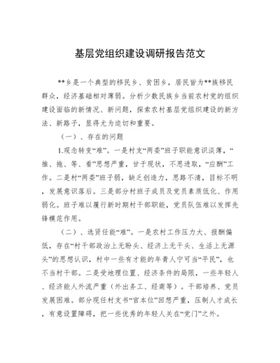 基层党组织建设调研报告范文.docx