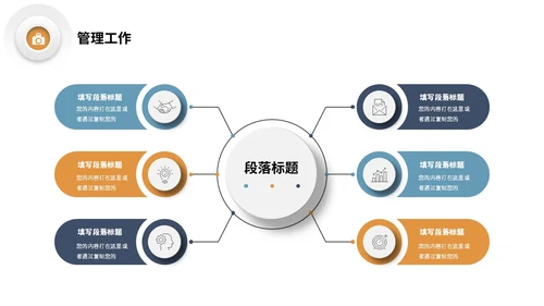 微立体形状三色系商务风公司岗位竞聘部门经理竞聘PPT