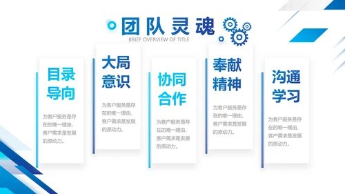 蓝色大气公司企业宣传简介介绍PPT模板