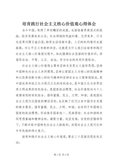 培育践行社会主义核心价值观心得体会.docx