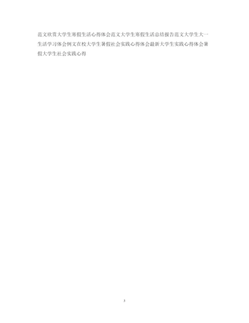 精编大学生暑假打工心得体会范文.docx