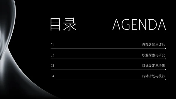 黑色质感科技风职业规划PPT模板