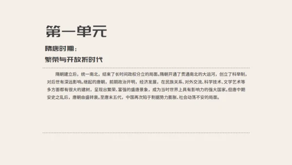 初中历史安史之乱与唐朝衰亡通用PPT模板