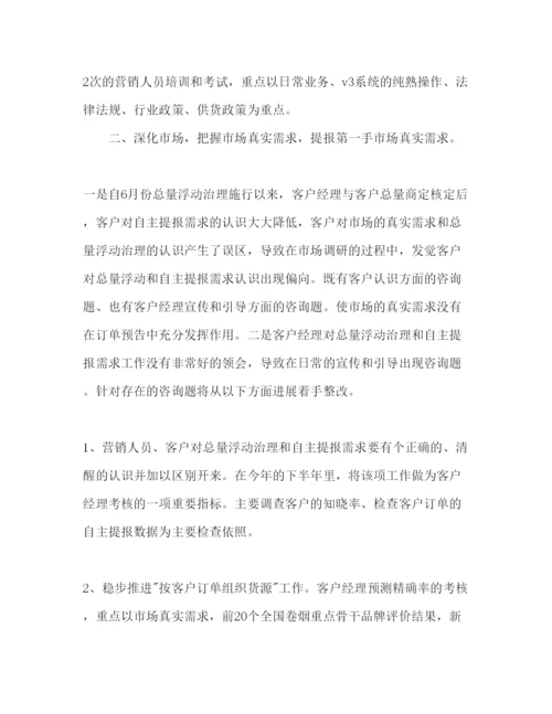 精编销售经理销售工作参考计划范文.docx