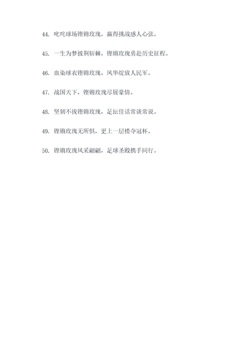 赞女足铿锵玫瑰的对联