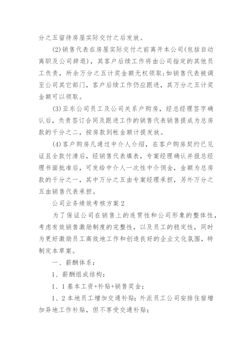 公司业务绩效考核方案.docx