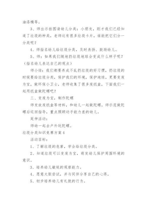 垃圾分类知识竞赛方案.docx