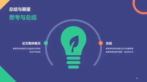 紫色多色扁平简约教育通用毕业答辩PPT