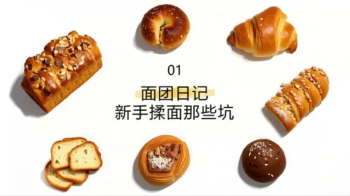 黄色简约烘培师职业规划书PPT