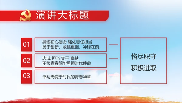 青春心向党建功新时代共青团PPT
