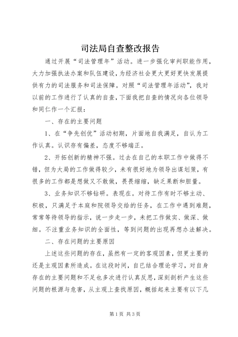 司法局自查整改报告.docx