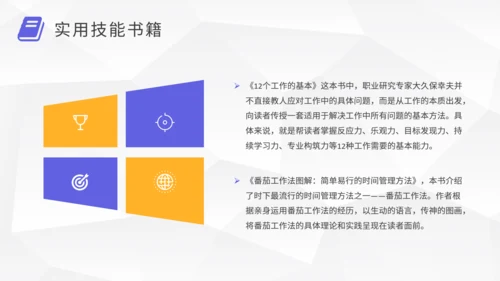 职场提升好书推荐通用PPT模板