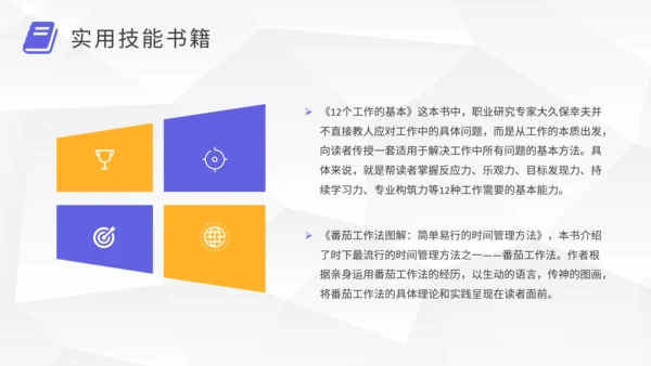 职场提升好书推荐通用PPT模板