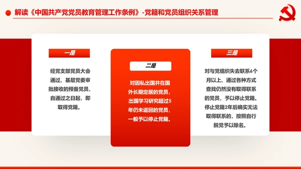 学习解读中国共产党党员教育管理工作条例PPT