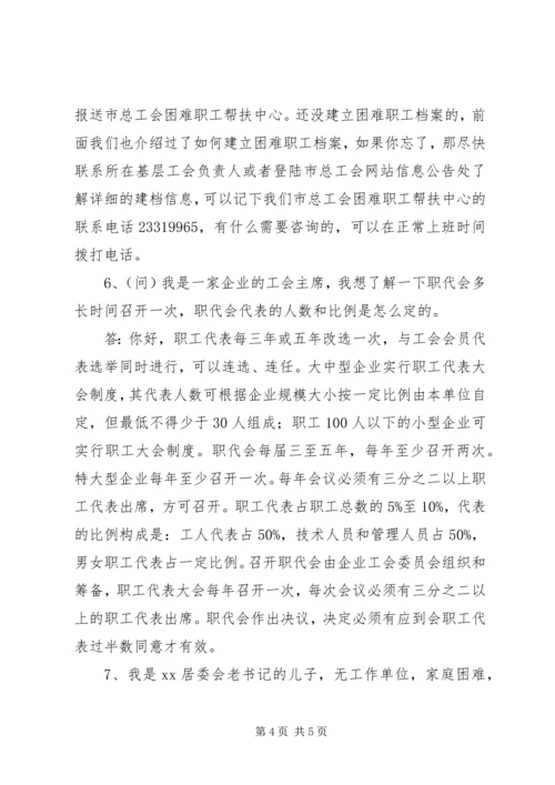 市总工会关于政风行风热线上线情况的报告.docx