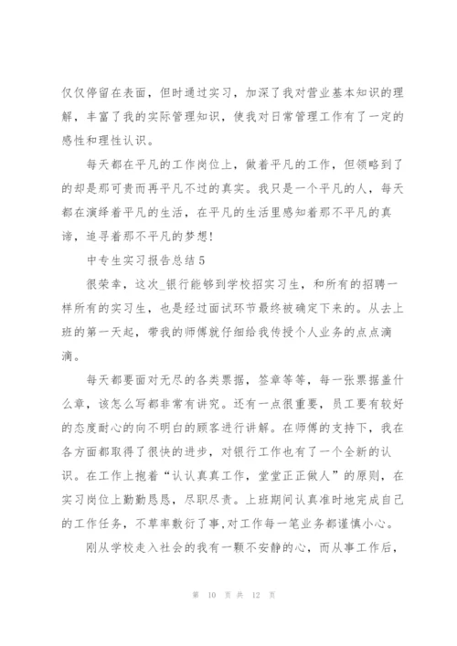 中专生实习报告总结5篇.docx