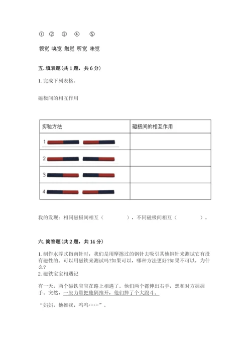 教科版二年级下册科学知识点期末测试卷（典型题）.docx