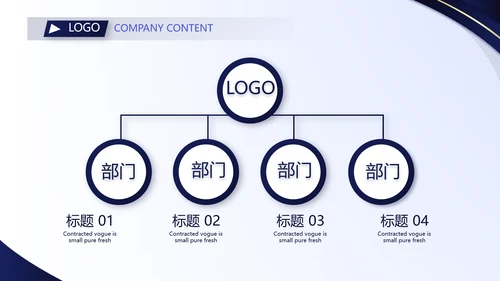 蓝色大气公司企业宣传简介介绍PPT