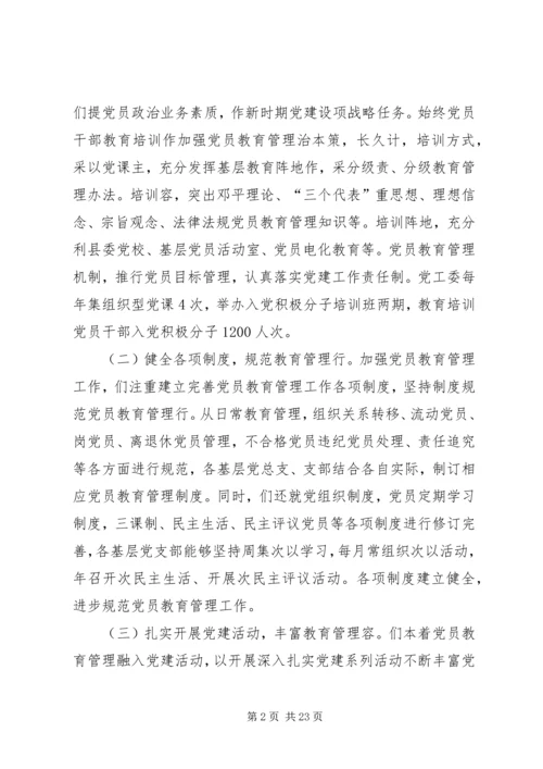 第一篇：县直机关党员干部教育培训工作自查报告.docx