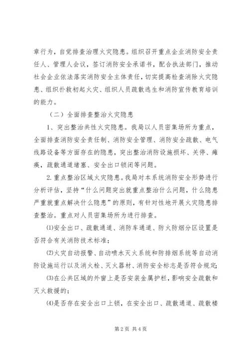 商贸系统火灾隐患排查整治工作汇报.docx