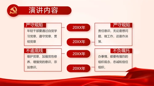 红色党建党支部政府工作报告动态PPT