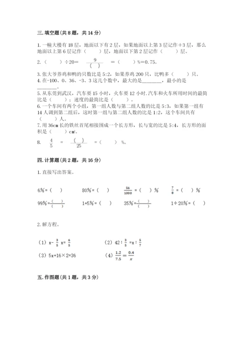 人教版六年级下册数学期末测试卷【考点精练】.docx