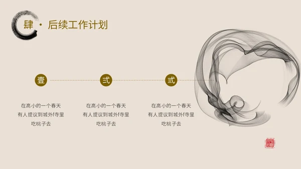 简约中国风水墨毛笔笔刷工作总结汇报PPT