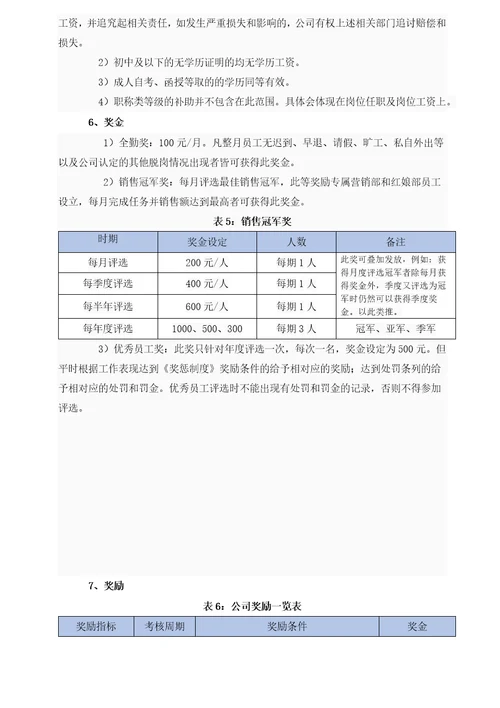 销售公司薪酬体系设计方案