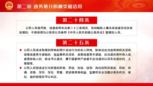 公职人员处分法通用PPT模板