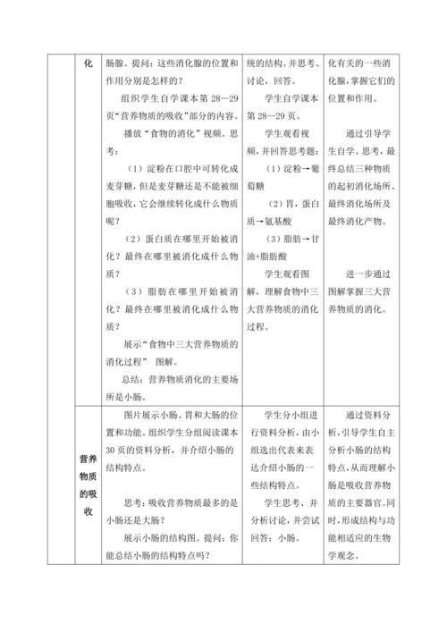 4.2.2.2消化和吸收（第二课时）