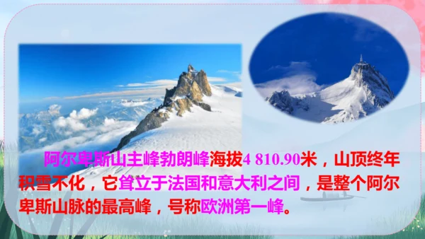 19《登勃朗峰》课件