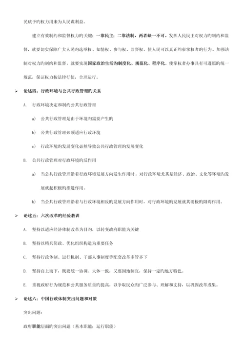 2023年行政管理知识点总结.docx