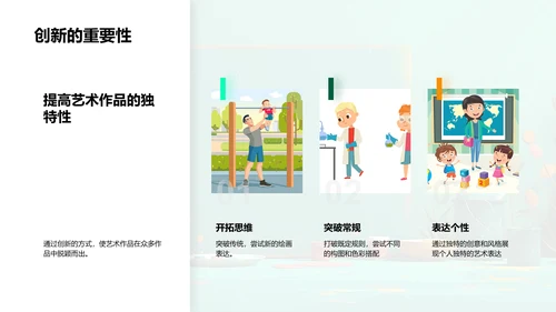 绘画技巧与艺术创新PPT模板