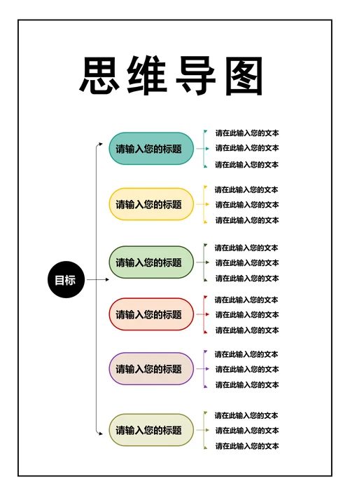 思维导图结构图简约