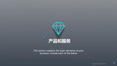 创意蓝色商业计划书公司简介商务PPT模板