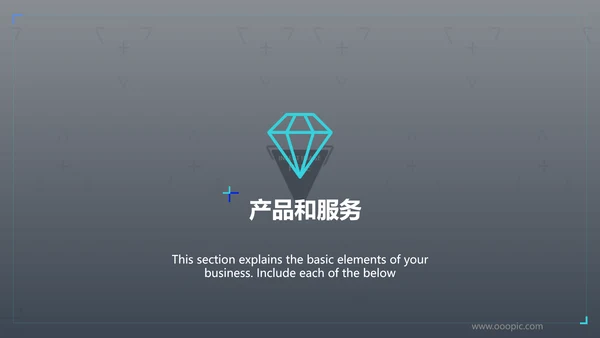 创意蓝色商业计划书公司简介商务PPT模板