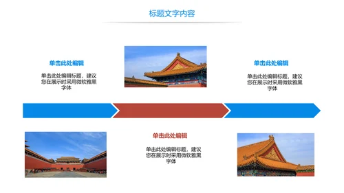 唯美故宫印象故宫旅游古典建筑PPT模板