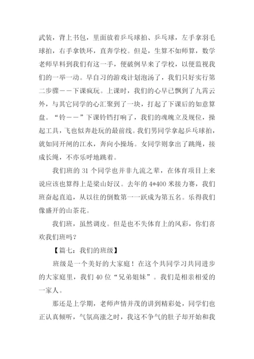 我们的班级作文600字.docx