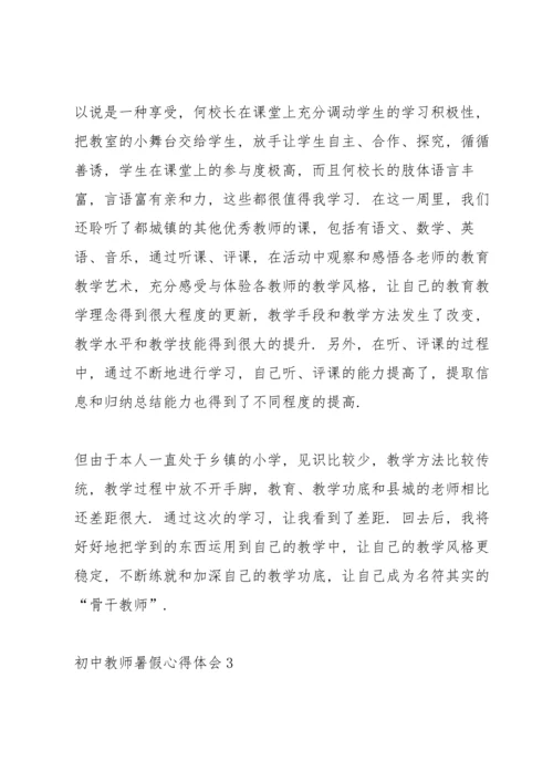 初中教师暑假心得体会.docx