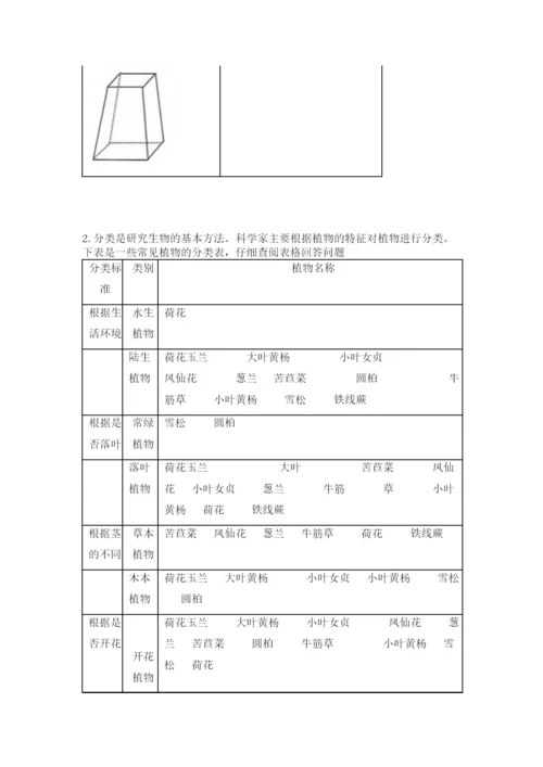 教科版科学六年级下册期末测试卷及答案一套.docx