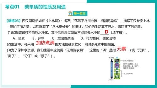 第六单元 碳和碳的氧化物 考点串讲课件(共45张PPT)-2023-2024学年九年级化学上学期期末