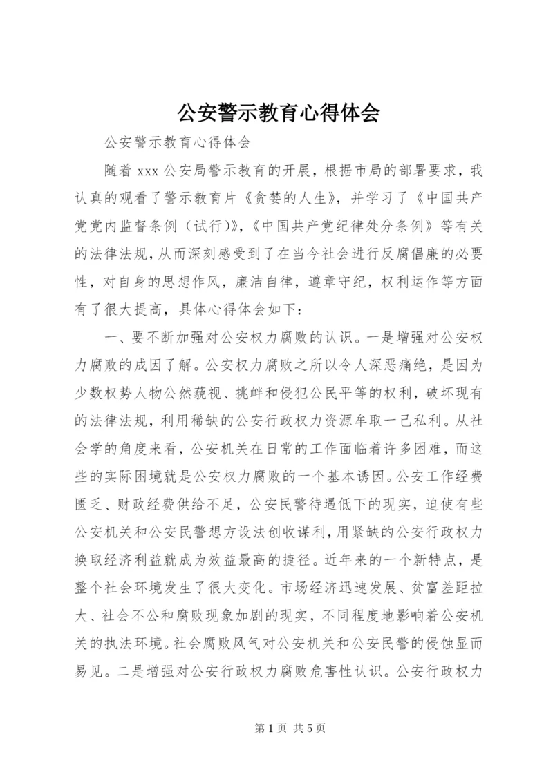 公安警示教育心得体会.docx