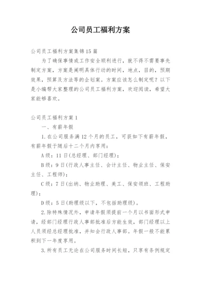 公司员工福利方案.docx