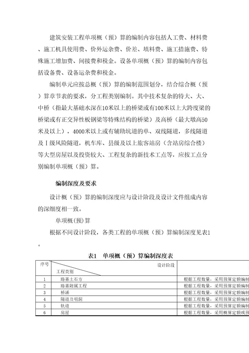 铁路基本建设工程设计概预算编制办法TZJ10012017国铁科法201730号