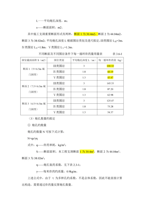 爆破综合施工专题方案模板.docx