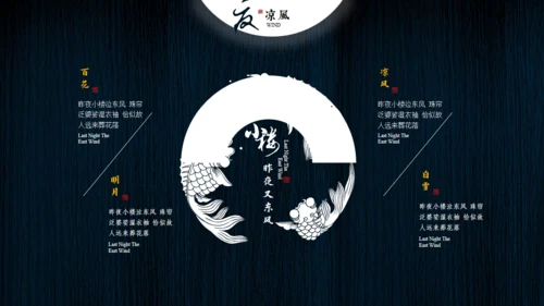 小楼昨夜又东风文人雅仕通用PPT模板