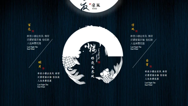 小楼昨夜又东风文人雅仕通用PPT模板