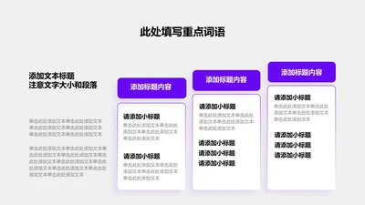 关系页-紫色商务风3项圆角矩形关系图