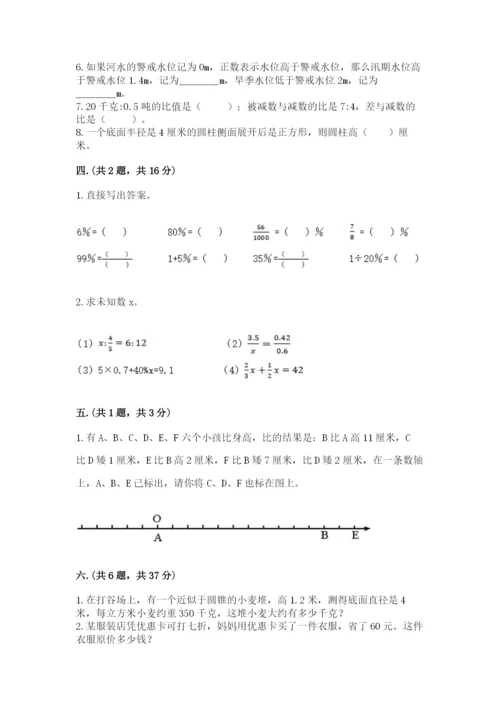 小学毕业班数学检测题【有一套】.docx